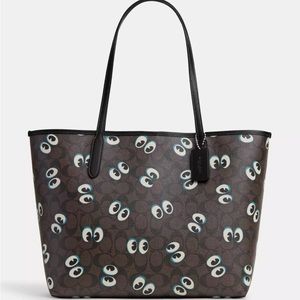 NIP Coach Halloween Eyes Signature tote